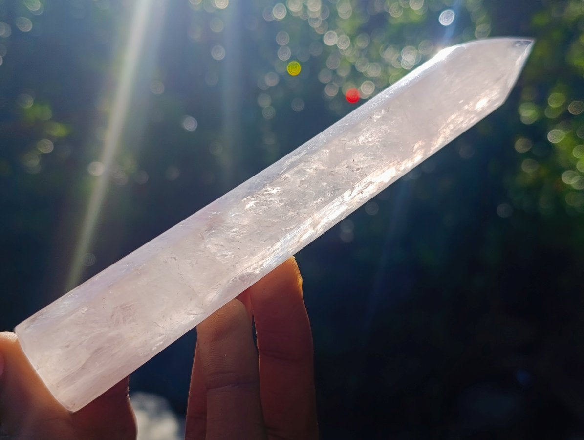 Polished Gemmy Rose Quartz Crystal Wand - Sold Per Item - From Ambatondrazaka, Madagascar