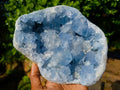 Natural Cabinet Size Blue Celestite Geode Specimen x 1 From Sakoany Madagascar