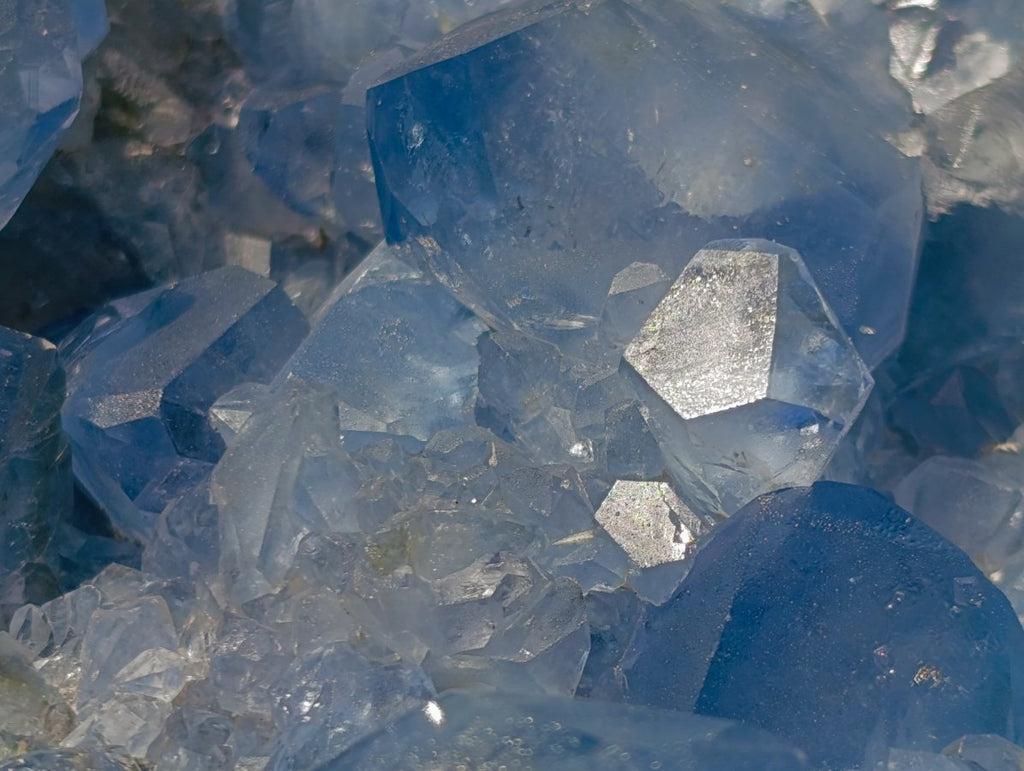 Natural Cabinet Size Blue Celestite Geode Specimen x 1 From Sakoany Madagascar