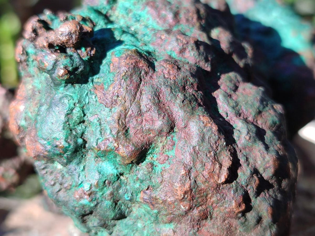 Polished One Side Native Copper Ingot Specimen x 1 From Kolwezi, Congo
