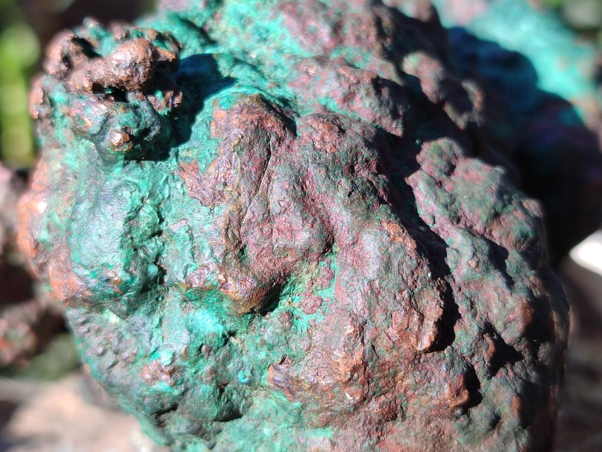 Polished One Side Native Copper Ingot Specimen x 1 From Kolwezi, Congo