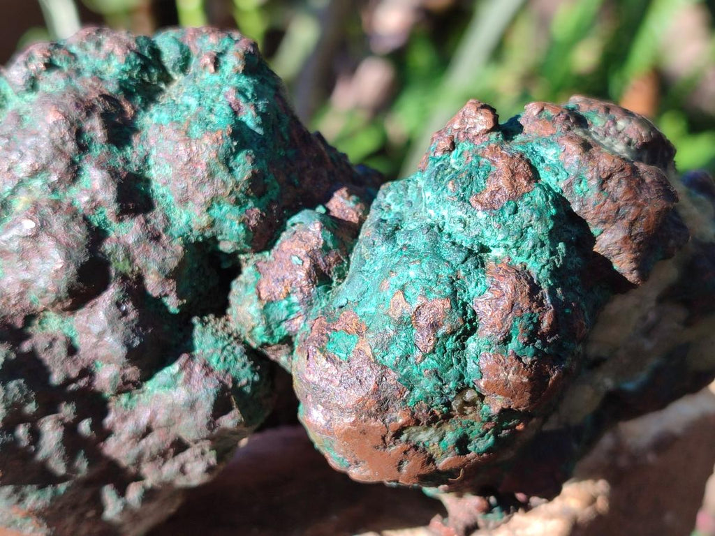 Polished One Side Native Copper Ingot Specimen x 1 From Kolwezi, Congo