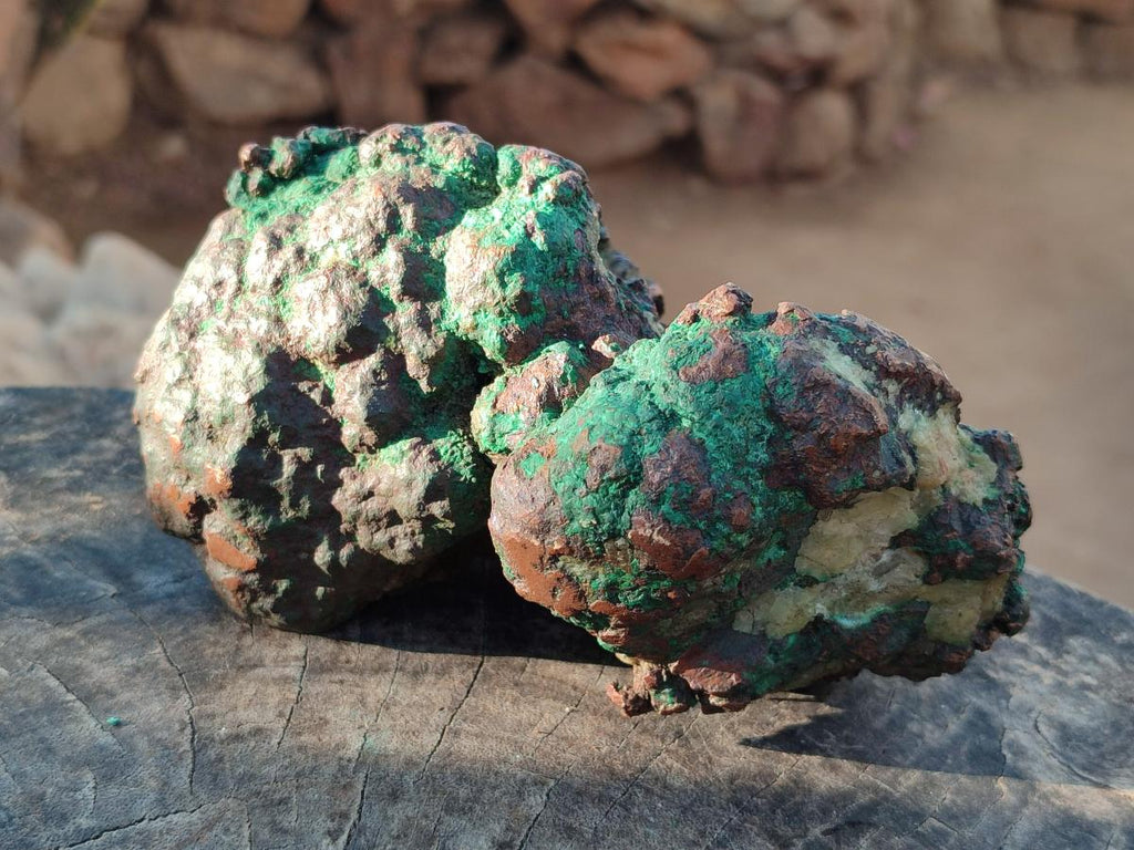 Polished One Side Native Copper Ingot Specimen x 1 From Kolwezi, Congo