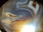 Hand Made Medium Size Turned Banded Agate Bowl x 1 From Maintirano Madagascar