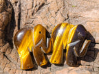 Hand Made Golden Tigers Eye Carved Elephant - Sold Per Piece - From South Africa