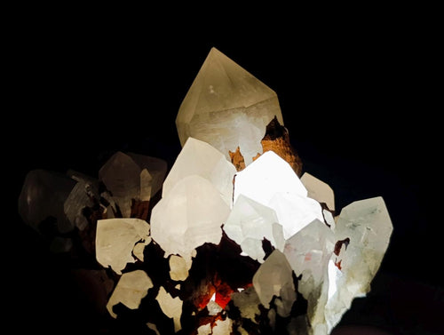 Natural Hollandite Star Quartz Cluster x 1 From Ambositra, Madagascar