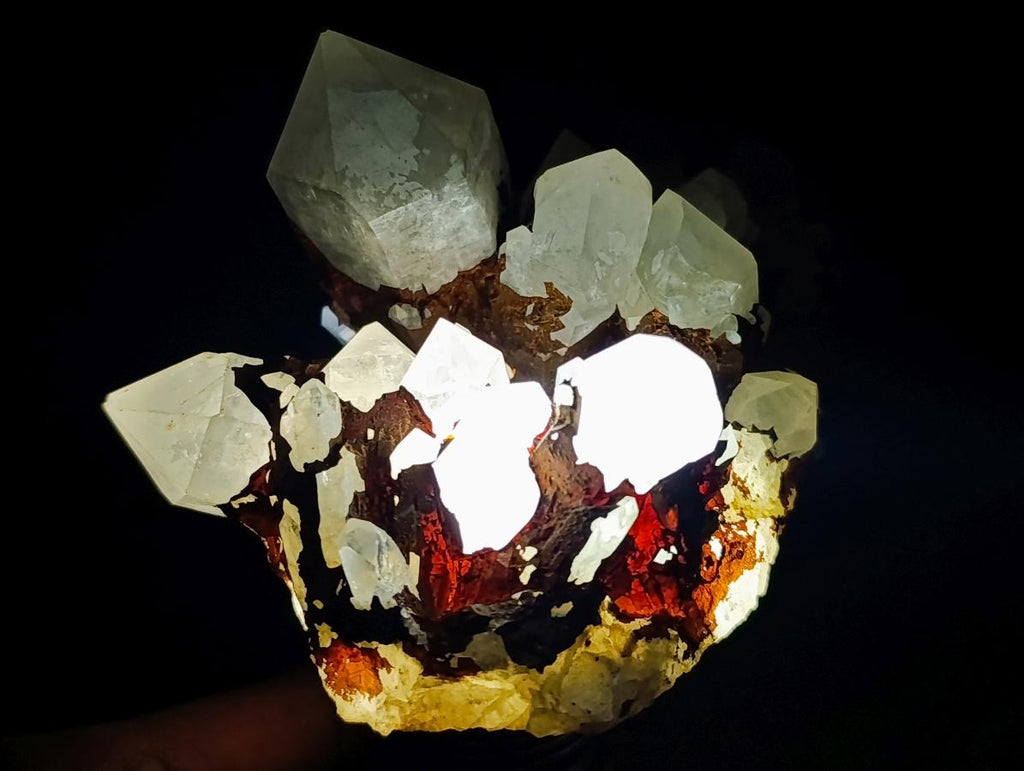 Natural Hollandite Star Quartz Cluster x 1 From Ambositra, Madagascar