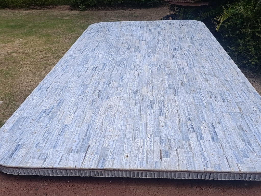 Hand Made XXX Rare Blue Lace Agate Table Top x 1 From Namibia
