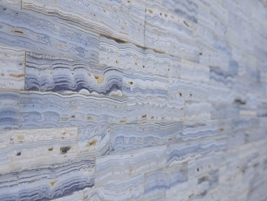Hand Made XXX Rare Blue Lace Agate Table Top x 1 From Namibia