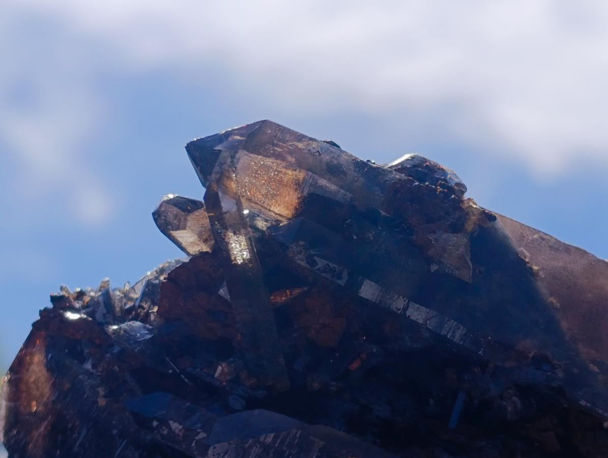 Natural Multi Terminated Morion Smokey Quartz Cluster x 1 From Zomba, Malawi