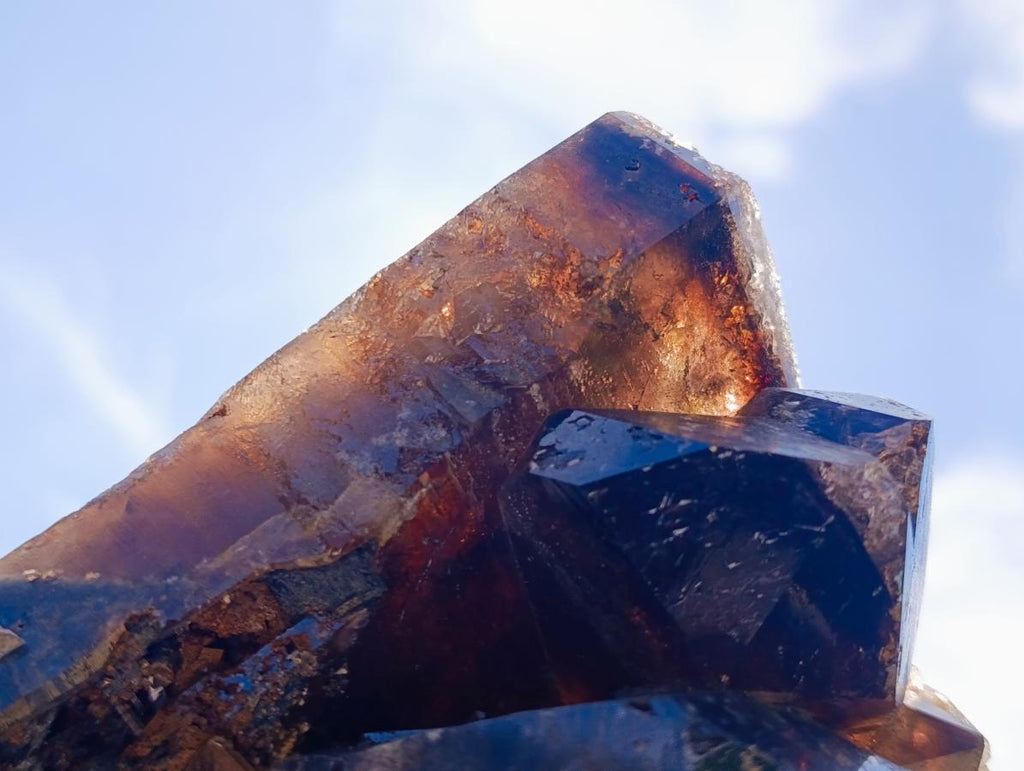 Natural Multi Terminated Morion Smokey Quartz Cluster x 1 From Zomba, Malawi
