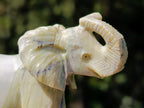 Hand Made Pair of Elephant Butter Jade Carvings x 1 From Bronkhorstspruit, South Africa