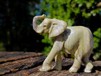 Hand Made Pair of Elephant Butter Jade Carvings x 1 From Bronkhorstspruit, South Africa