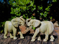 Hand Made Pair of Elephant Butter Jade Carvings x 1 From Bronkhorstspruit, South Africa