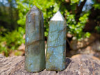 Polished Pair of Labradorite Display Crystals x 1 From Tulear, Madagascar