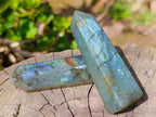 Polished Pair of Labradorite Display Crystals x 1 From Tulear, Madagascar