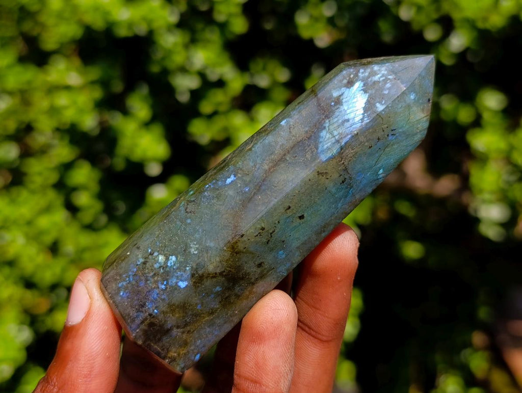 Polished Pair of Labradorite Display Crystals x 1 From Tulear, Madagascar