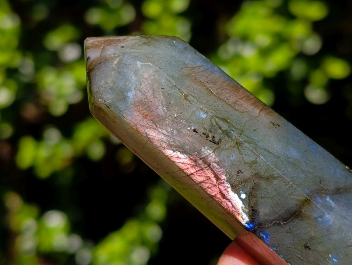 Polished Pair of Labradorite Display Crystals x 1 From Tulear, Madagascar