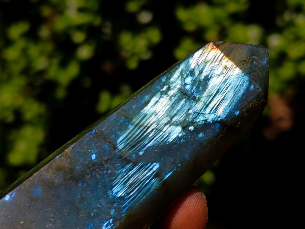 Polished Pair of Labradorite Display Crystals x 1 From Tulear, Madagascar