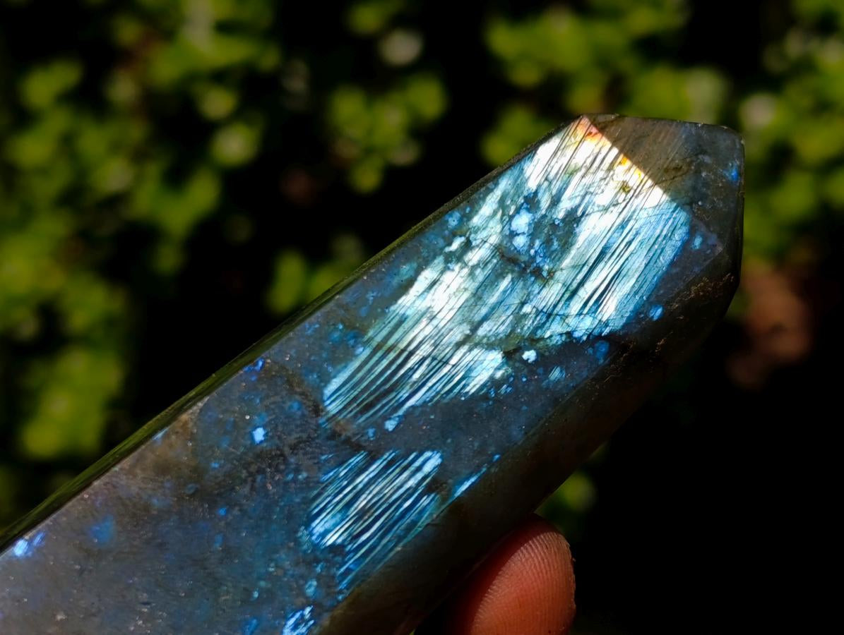 Polished Pair of Labradorite Display Crystals x 1 From Tulear, Madagascar