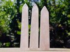 Polished Gemmy Rose Quartz Crystal Wand - Sold Per Item - From Ambatondrazaka, Madagascar