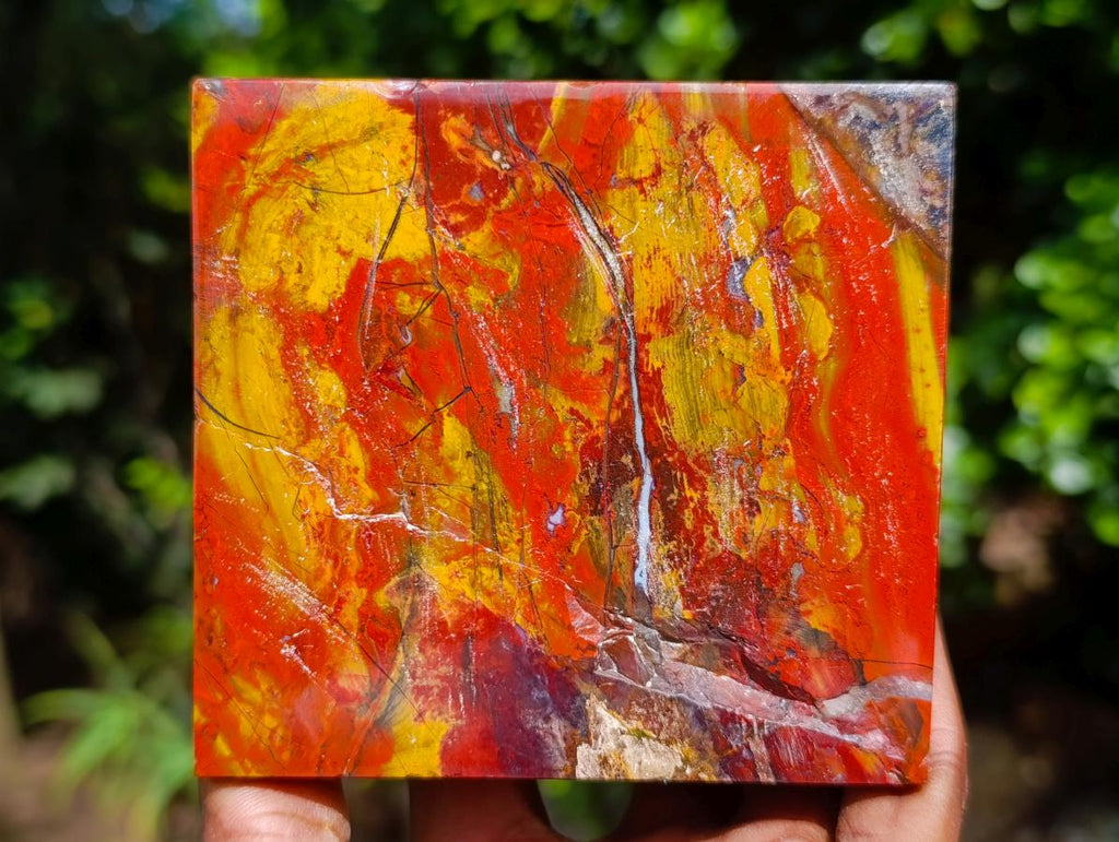Polished Madagascar Flame Jasper Pyramid x 1 From Madagascar