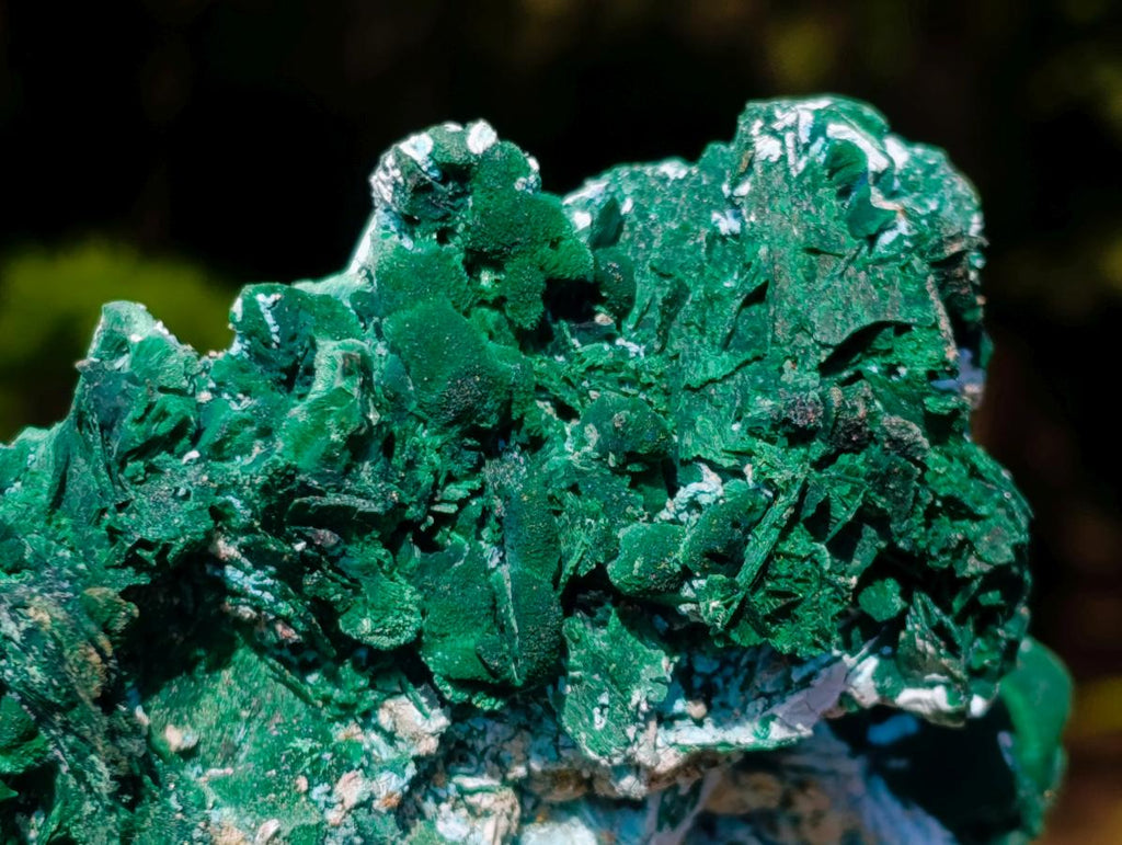 Natural Malachite Pseudomorph with Chrysocolla Specimen x 1 From Kolwezi, Congo