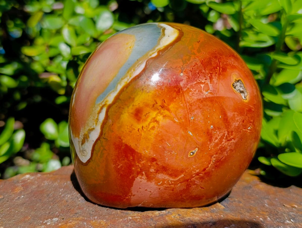 Polished Polychrome Jasper Domed Display Piece x 1 From Madagascar