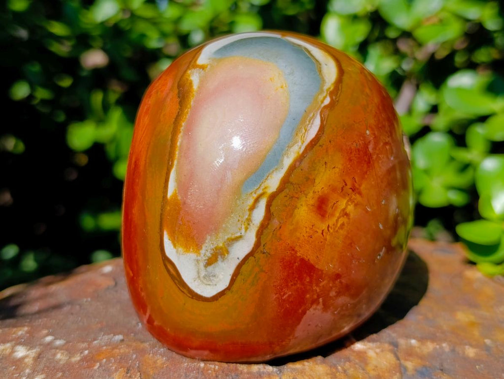Polished Polychrome Jasper Domed Display Piece x 1 From Madagascar