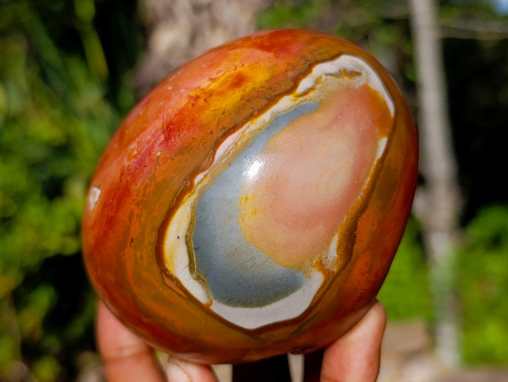 Polished Polychrome Jasper Domed Display Piece x 1 From Madagascar