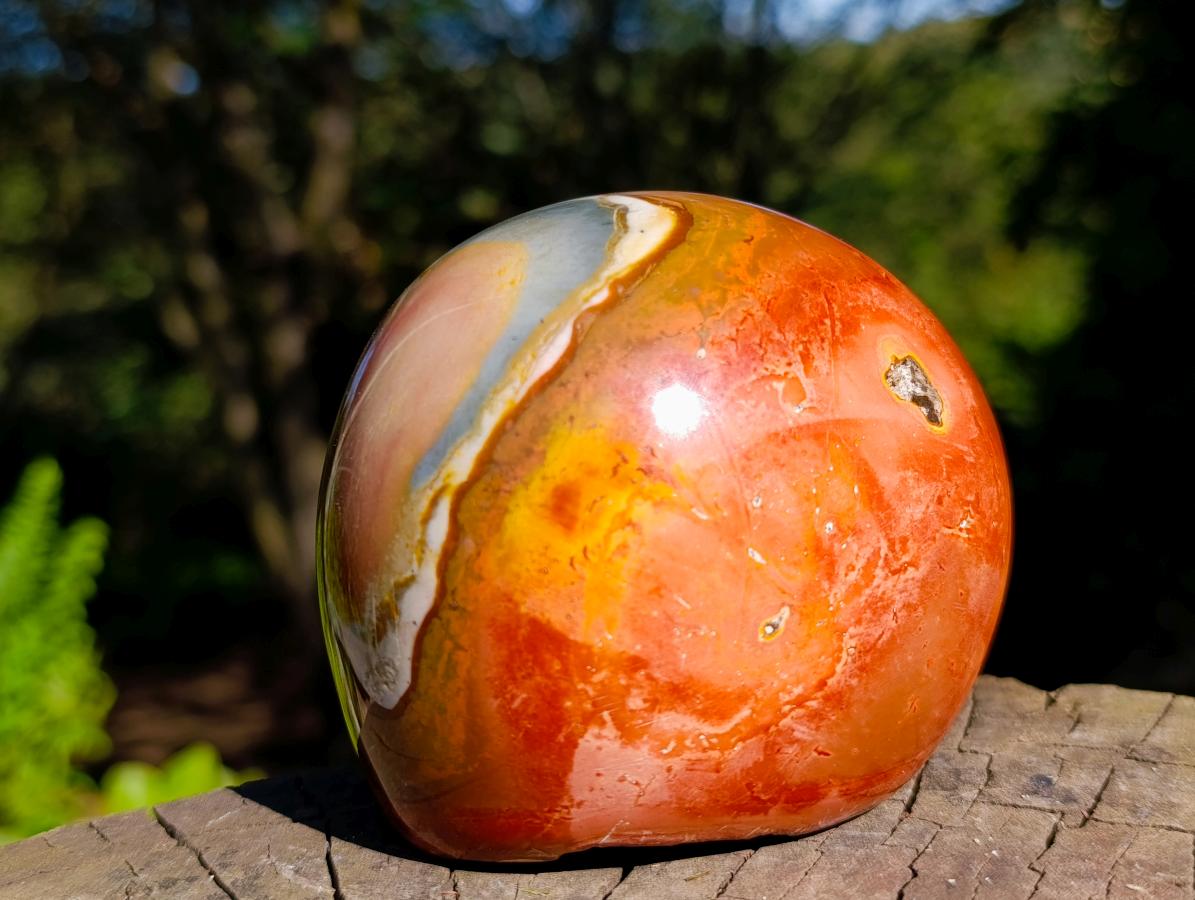 Polished Polychrome Jasper Domed Display Piece x 1 From Madagascar