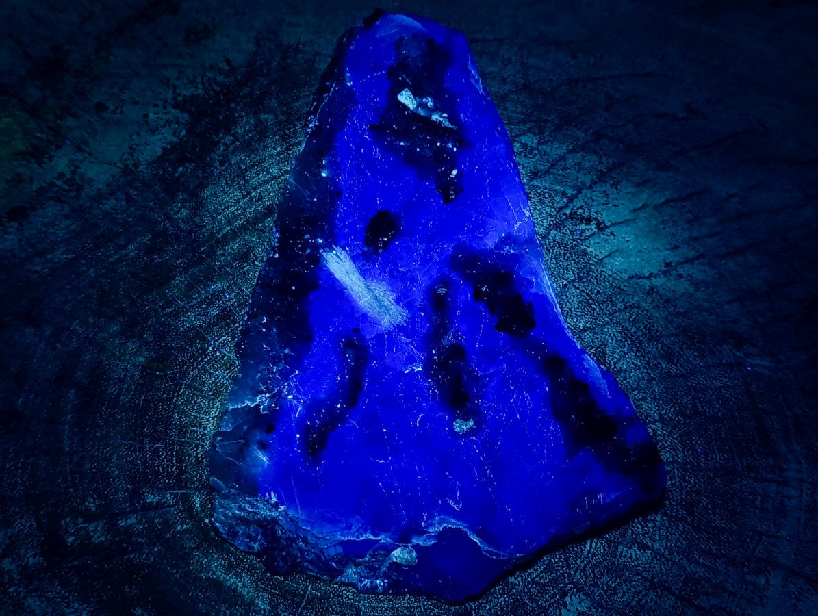 Polished Translucent Watermelon Fluorite Slice x 1 From Uis, Namibia