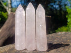 Polished Gemmy Rose Quartz Crystal Wand -Sold Per Piece - From Ambatondrazaka, Madagascar