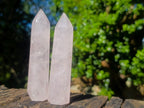 Polished Gemmy Rose Quartz Crystal Wand -Sold Per Piece - From Ambatondrazaka, Madagascar