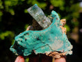 Natural Barite and Malachite Specimen x 1 From Shinkolobwe mine, Congo