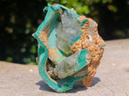 Natural Barite and Malachite Specimen x 1 From Shinkolobwe mine, Congo