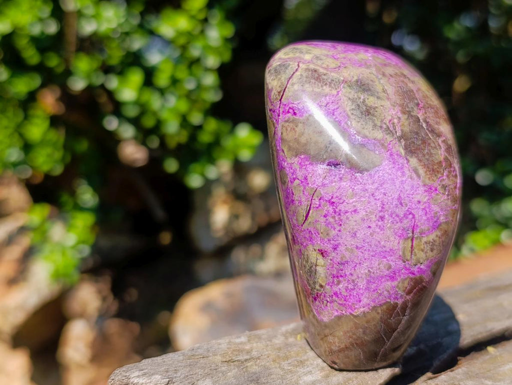 Polished Rare Stichtite and Serpentine Standing Display Piece x 1 From Barberton, South Africa