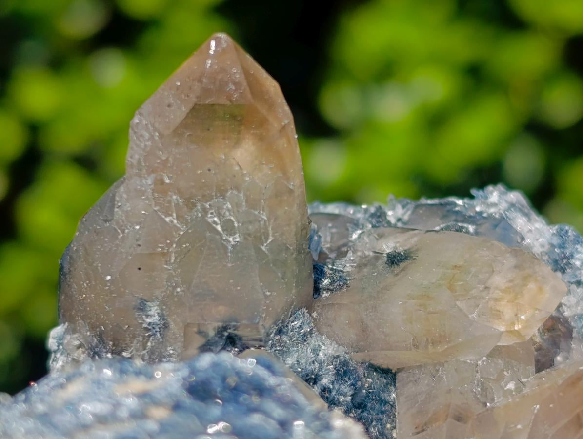 Natural Rare Foitite Coated Feldspar and Smokey Quartz Cluster Specimen x 1 From Erongo Mountain, Namibia