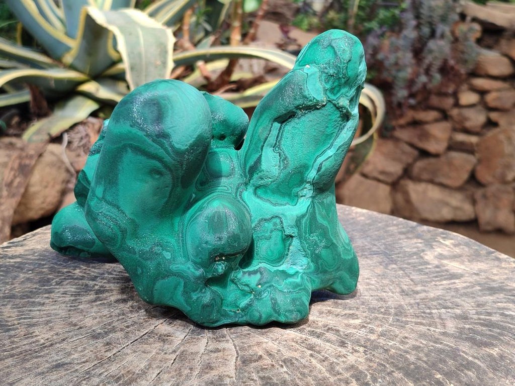 Natural Large Malachite Stalagmite Specimen x 1 From Kolwezi, Congo