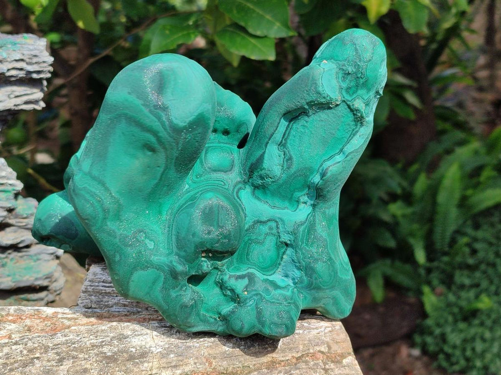 Natural Large Malachite Stalagmite Specimen x 1 From Kolwezi, Congo