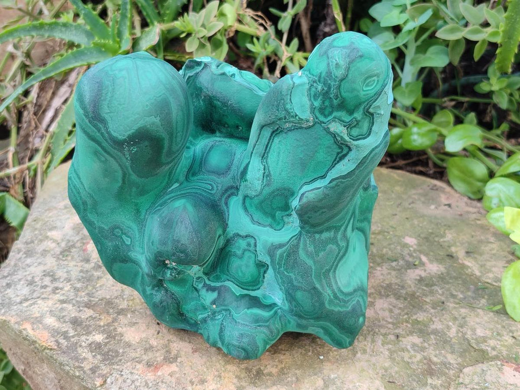 Natural Large Malachite Stalagmite Specimen x 1 From Kolwezi, Congo