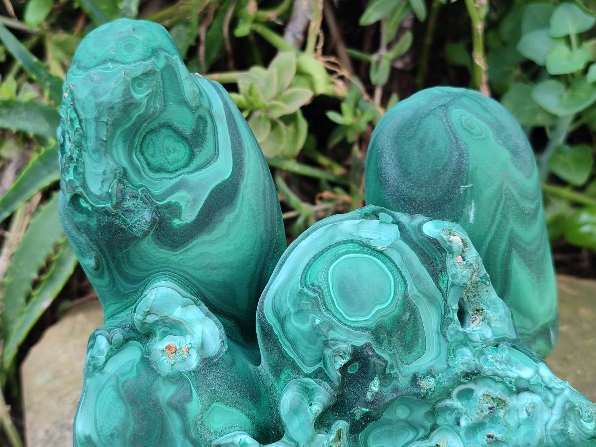 Natural Large Malachite Stalagmite Specimen x 1 From Kolwezi, Congo