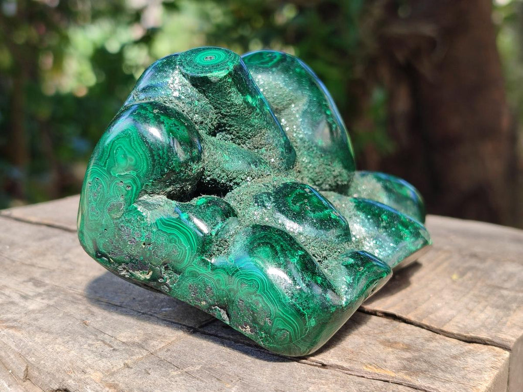Polished Malachite Stalactite Specimen x 1 From Kolwezi, Congo