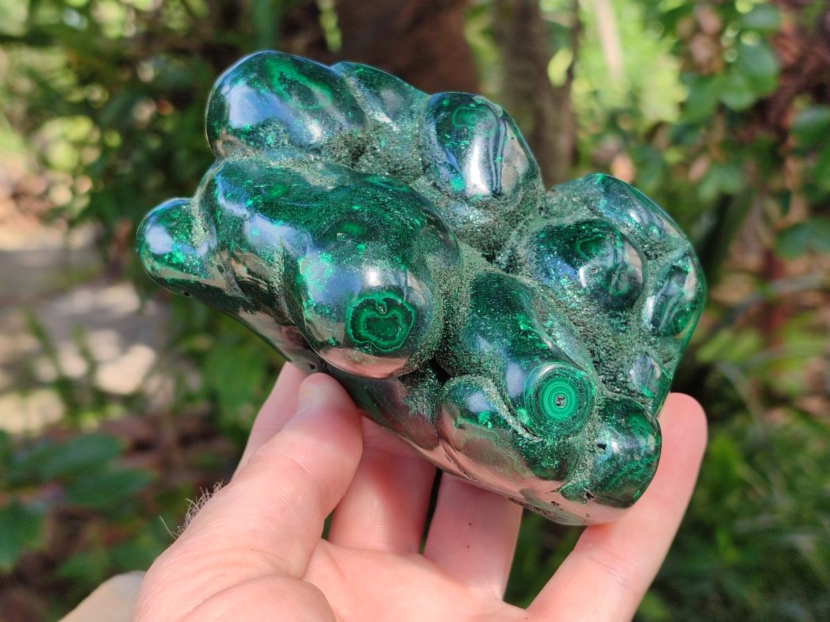 Polished Malachite Stalactite Specimen x 1 From Kolwezi, Congo