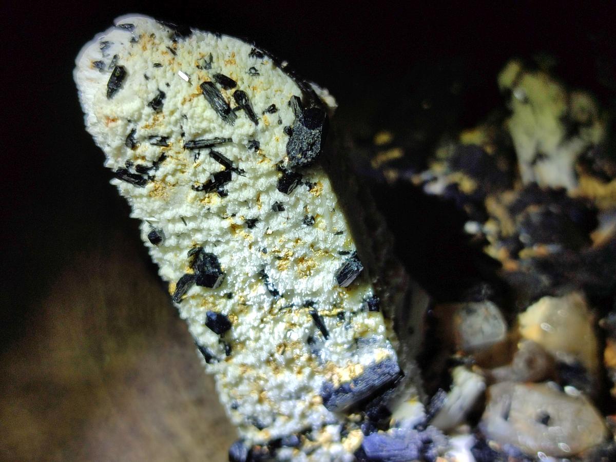 Natural Schorl Black Tourmaline with Associated Minerals Specimen x 1 From Erongo, Namibia