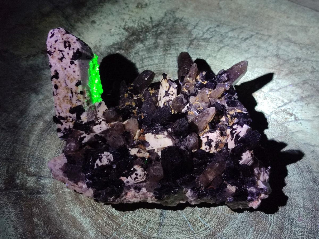 Natural Schorl Black Tourmaline with Associated Minerals Specimen x 1 From Erongo, Namibia