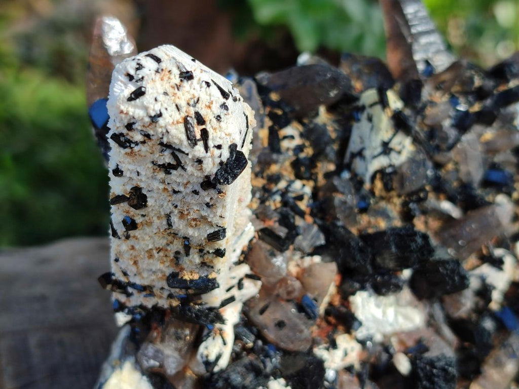 Natural Schorl Black Tourmaline with Associated Minerals Specimen x 1 From Erongo, Namibia