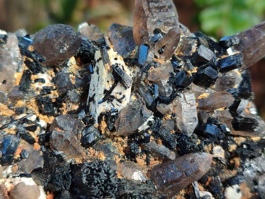 Natural Schorl Black Tourmaline with Associated Minerals Specimen x 1 From Erongo, Namibia
