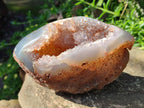 Polished Agate Crystalline Centred Geode x 1 From Maintirano, Madagascar