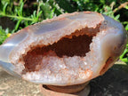 Polished Agate Crystalline Centred Geode x 1 From Maintirano, Madagascar